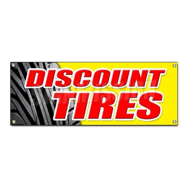 DISCOUNT TIRES BANNER SIGN sale installation balance alignment service